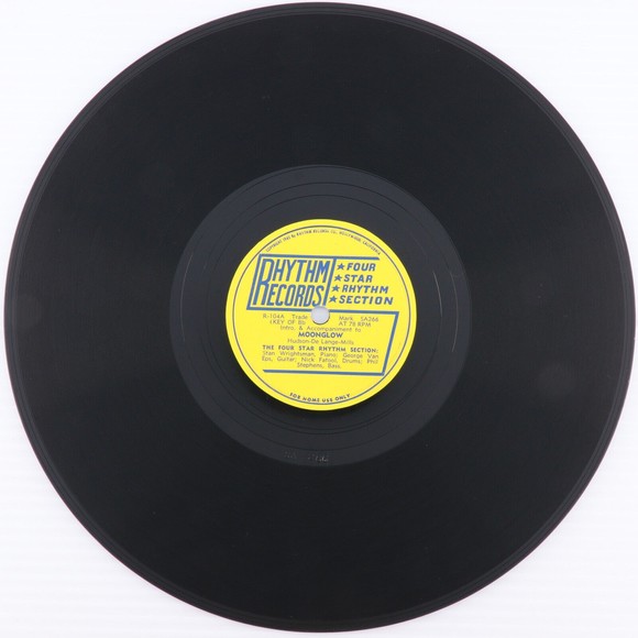 The Four Star Rhythm Section, Moonglow / Oh Lady Be Good -1945 10" 78 rpm Record - Picture 2 of 6